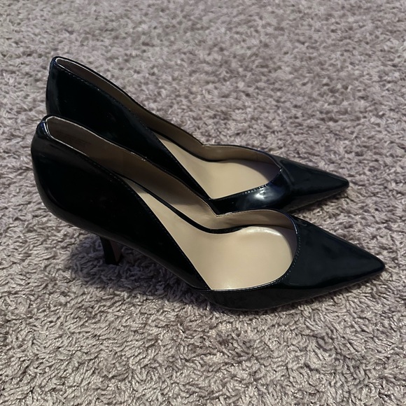Ann Taylor High black heel shoes size 8m - Picture 2 of 4